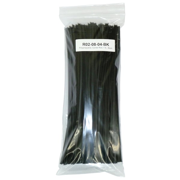 Polyvance Polypropylene Corner Rod, 1/4in x 1/4in, 1 lb, Black R02-08-04-BK - main